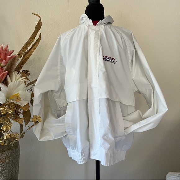 80s/90s Vintage WinnerMate Sportswear Sylvan White Windbreaker - Picture 2 of 10